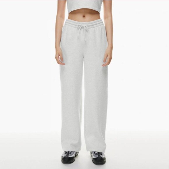 cozy fleece boyfriend basic wide sweatpants TNA baby blue - Picture 2 of 8